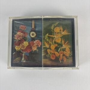 Stardust Nu-Vue Sealed Playing Cards Double Deck in Case Flowers